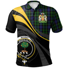 Clan Mowat Tartan Polo Shirt - Royal Coat Of Arms Style OT24 Mowat Tartan Tartan Polo   