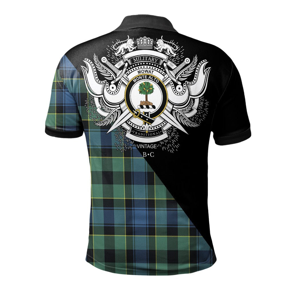 Clan Mowat Clan - Military Polo Shirt SM61 Mowat Tartan Tartan Polo   
