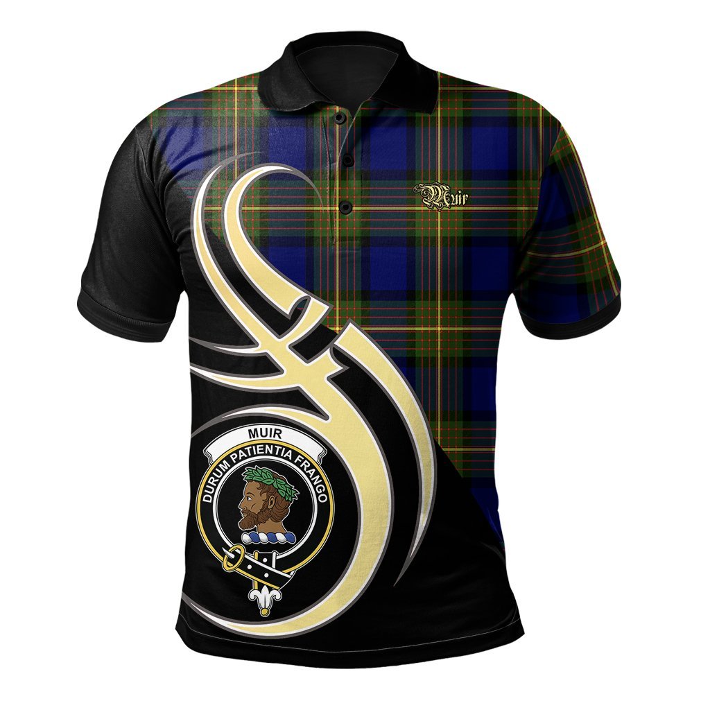 Clan Muir Tartan Polo Shirt - Believe In Me Style WJ36 Muir Tartan Tartan Polo   
