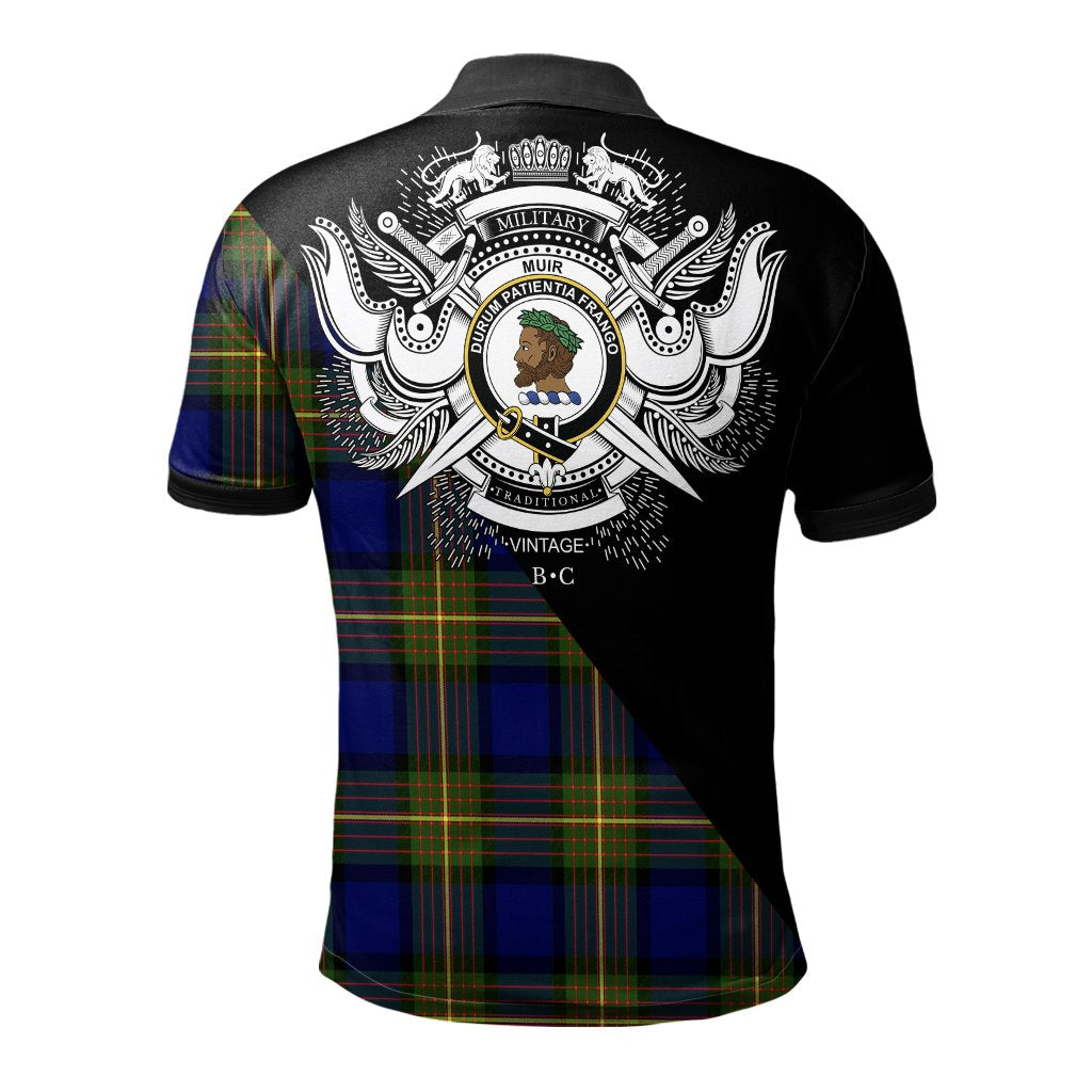 Clan Muir Clan - Military Polo Shirt QR14 Muir Tartan Tartan Polo   