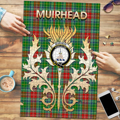Clan Muirhead Tartan Crest Thistle Jigsaw Puzzles Gift For Family DC22 Clan Muir_More Tartan Today   