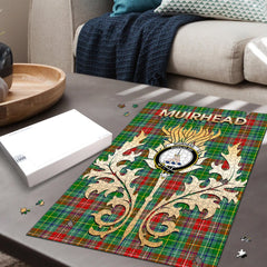 Clan Muirhead Tartan Crest Thistle Jigsaw Puzzles Gift For Family DC22 Clan Muir_More Tartan Today   