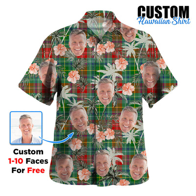 Clan Muirhead Tartan Custom Face Hawaiian Shirt – Unisex Gift for Family Members, Summer Party CQ22
