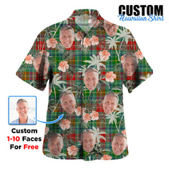 Clan Muirhead Tartan Custom Face Hawaiian Shirt – Unisex Gift for Family Members, Summer Party CQ22 Muirhead Tartan Tartan Hawaii Shirt