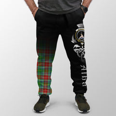 Clan Muirhead Tartan Crest Jogger Sweatpants  Alba Celtic Style LK53 Clan Muir_More Tartan Today   