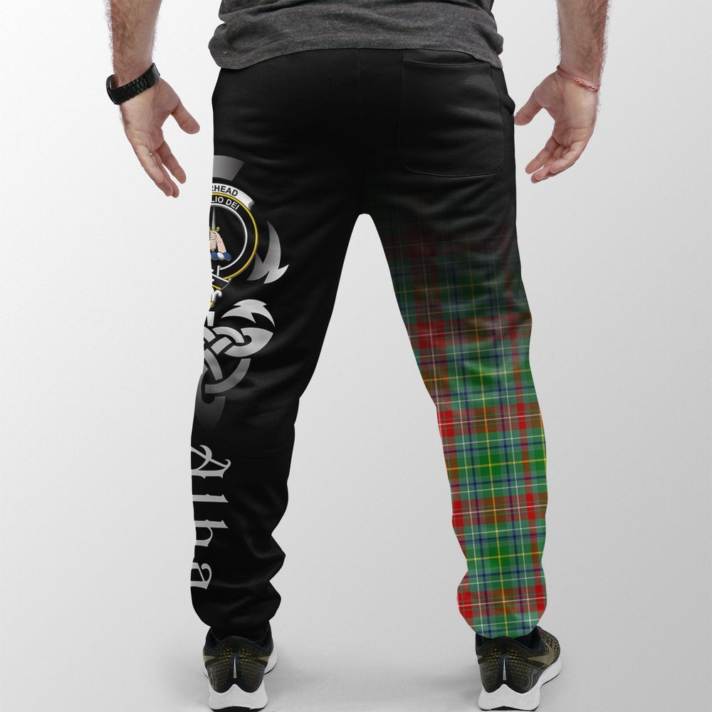 Clan Muirhead Tartan Crest Jogger Sweatpants  Alba Celtic Style LK53 Clan Muir_More Tartan Today   