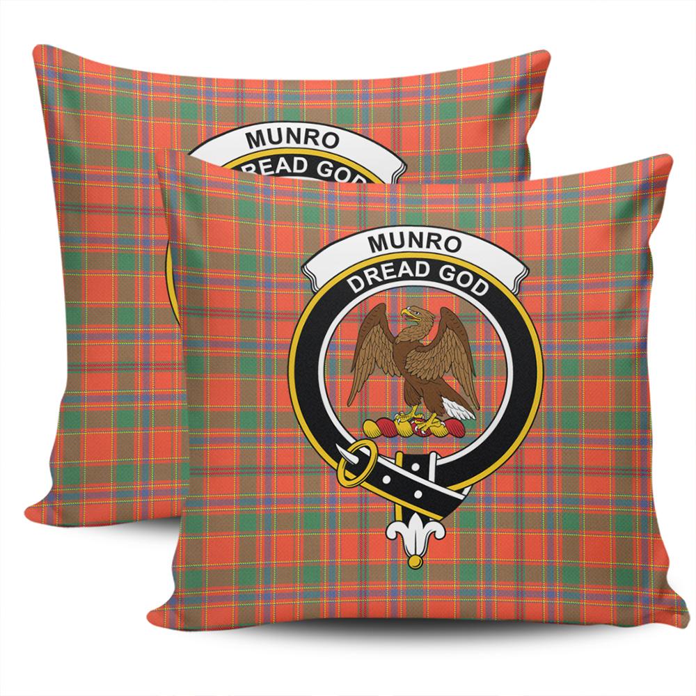 Clan Munro Ancient Tartan Crest Pillow Cover YF14 Clan Munro Tartan Today   