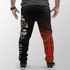 Clan Munro Modern Tartan Crest Jogger Sweatpants  Alba Celtic Style LW17 Clan Munro Tartan Today   