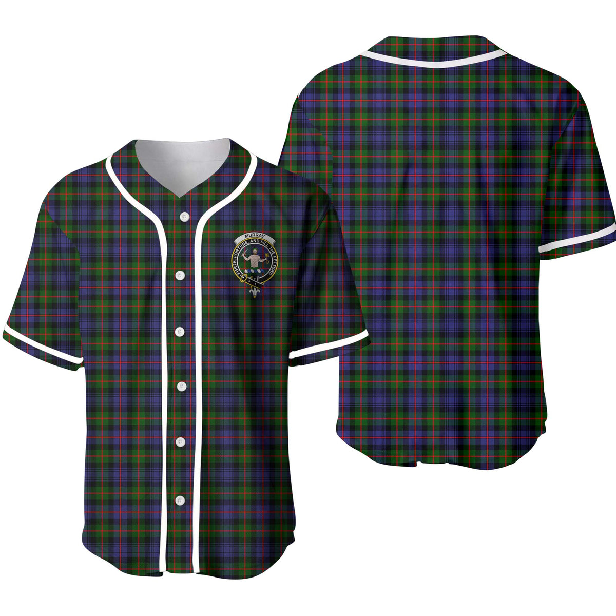 Clan Murray (of Atholl) Tartan Unisex Baseball Jersey FR99HN91 Clan Murray Tartan Today   