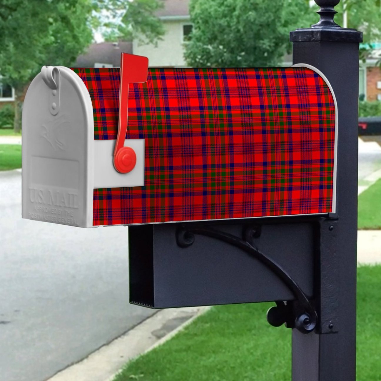 Clan Murray Of Tulloch Modern Tartan Crest Mailbox SF33 Clan Murray Tartan Today   