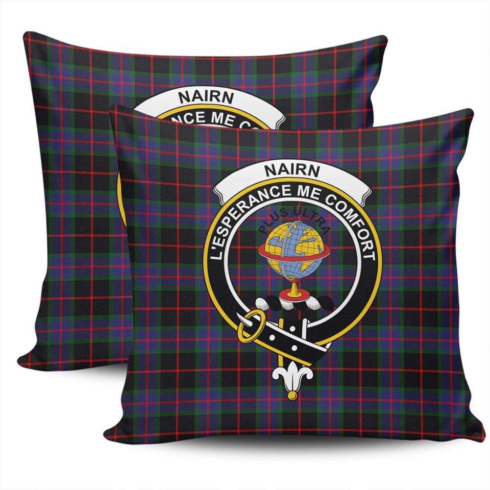 Clan Nairn Tartan Crest Pillow Cover LU55 Clan Nairn Tartan Today   