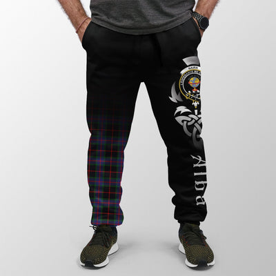 Clan Nairn Tartan Crest Jogger Sweatpants Alba Celtic Style