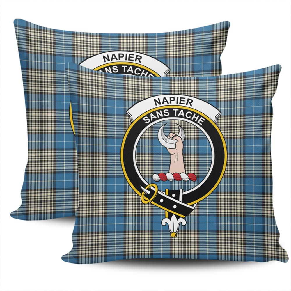 Clan Napier Ancient Tartan Crest Pillow Cover UH43 Clan Napier Tartan Today   