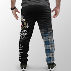 Clan Napier Modern Tartan Crest Jogger Sweatpants  Alba Celtic Style BY92 Clan Napier Tartan Today   