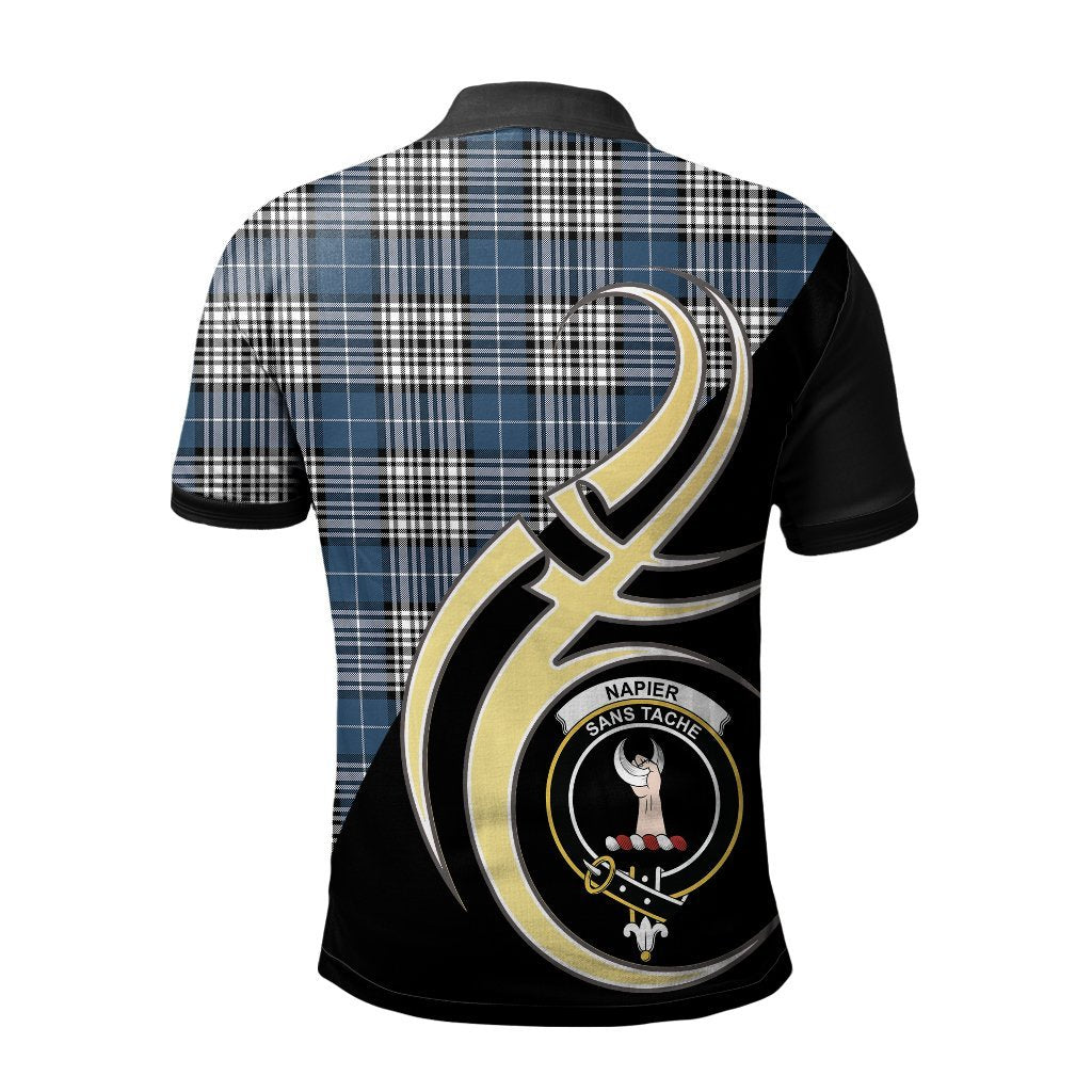 Clan Napier Modern Tartan Polo Shirt - Believe In Me Style AI94 Napier Modern Tartan Tartan Polo   