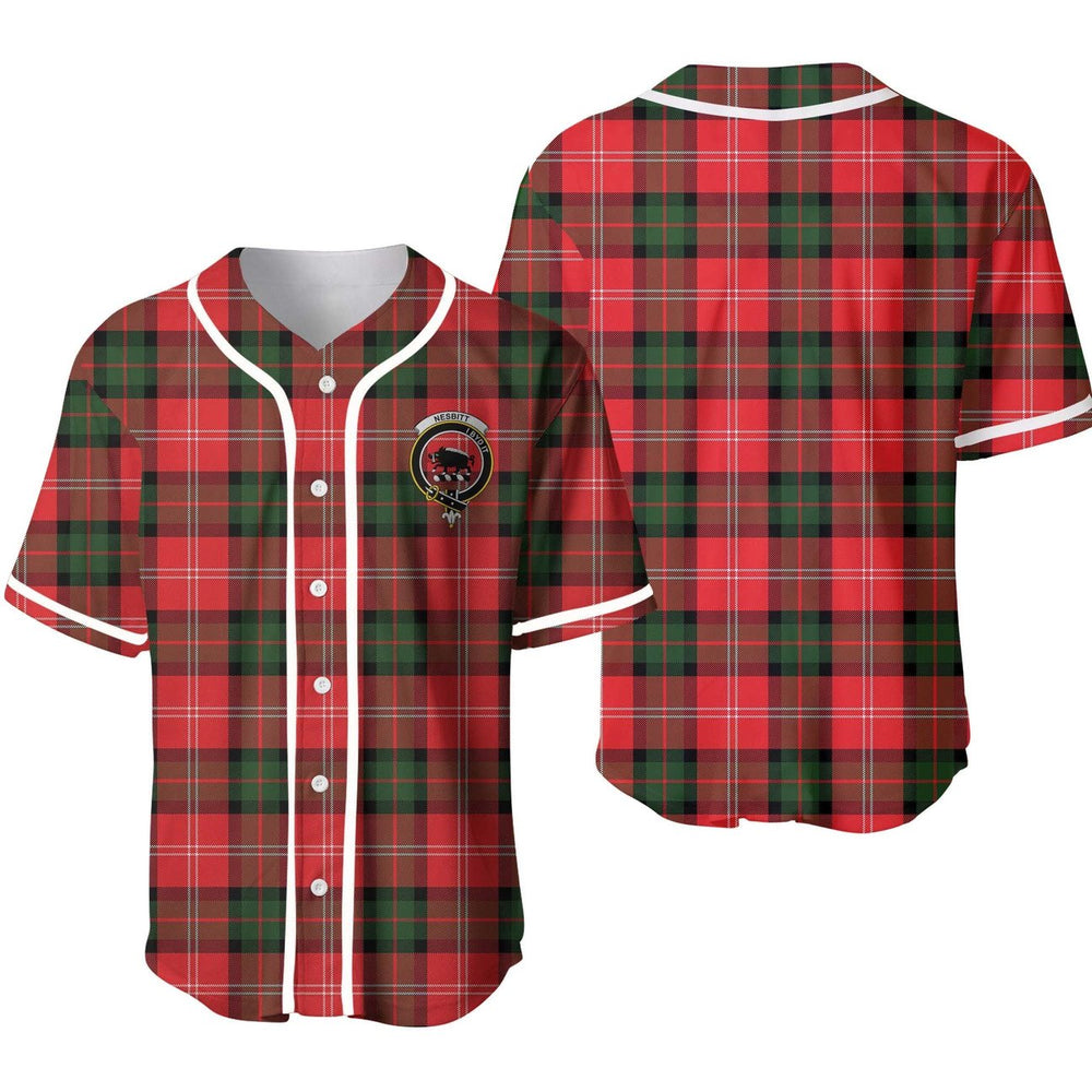 Clan Nesbitt Tartan Unisex Baseball Jersey CR71QG23 Clan Nesbitt Tartan Today   
