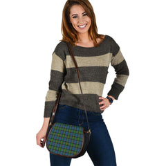Clan Newlands of Lauriston Tartan Saddle Handbags EC63 Clan Newlands Tartan Today   