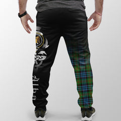 Clan Newlands Of Lauriston Tartan Crest Jogger Sweatpants  Alba Celtic Style LU93 Clan Newlands Tartan Today   