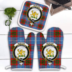 Clan Newton Tartan Crest Oven Mitt And Pot Holder (2 Oven Mitts + 1 Pot Holder) MH89 Clan Newton Tartan Today   