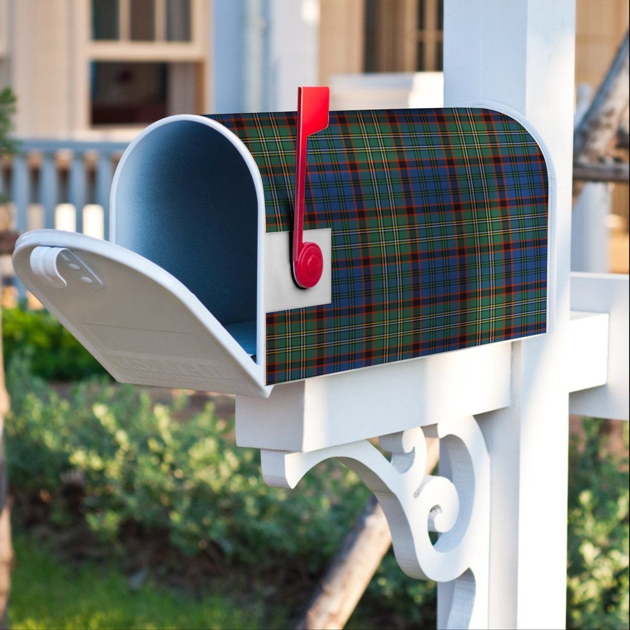 Clan Nicolson Hunting Ancient Tartan Crest Mailbox NG39 Clan Nicolson Tartan Today   