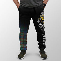 Clan Nicolson Hunting Ancient Tartan Crest Jogger Sweatpants  Alba Celtic Style DR25 Clan Nicolson Tartan Today   