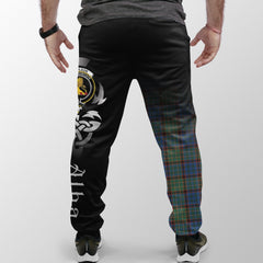 Clan Nicolson Hunting Ancient Tartan Crest Jogger Sweatpants  Alba Celtic Style DR25 Clan Nicolson Tartan Today   