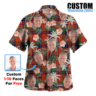 Clan Nicolson Ancient Tartan Custom Face Hawaiian Shirt – Unisex Gift for Family Members, Summer Party XC65