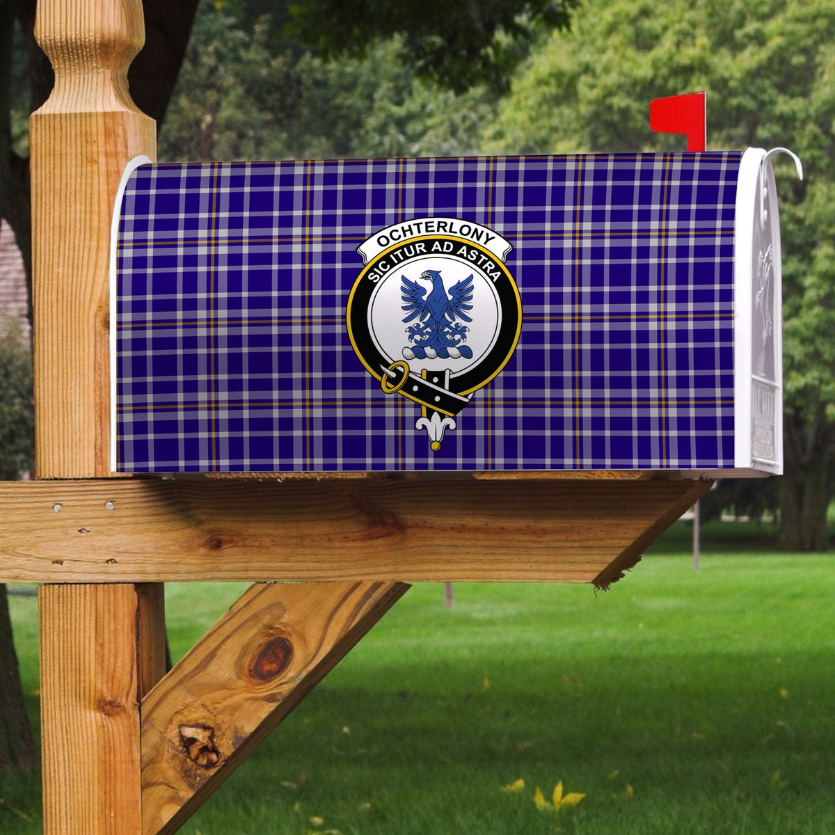 Clan Ochterlony Tartan Crest Mailbox JL59 Clan Ochterlony/ Ochterlonie Tartan Today   