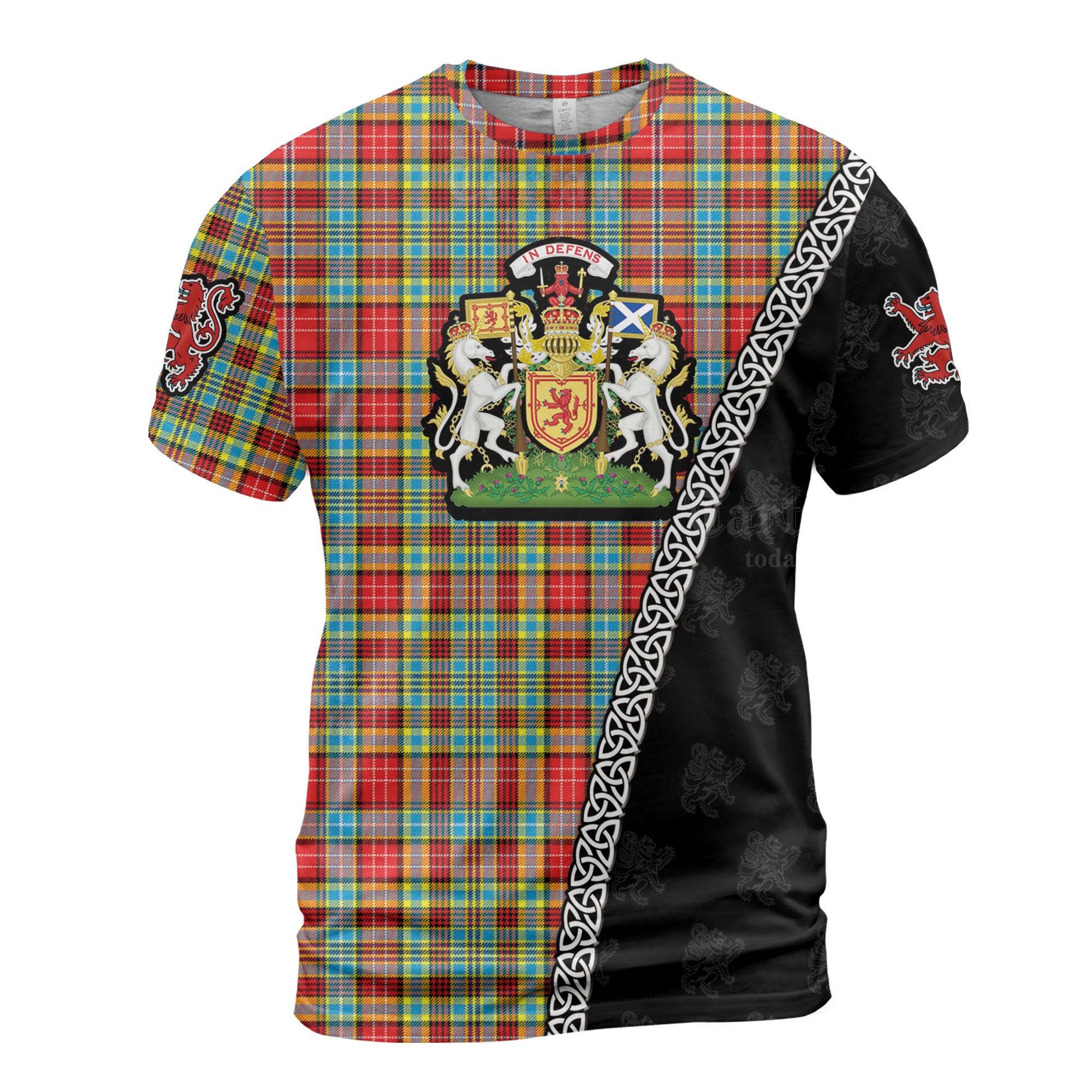 Personalized Clan Ogilvie Tartan Shirt with Scotland Coat of Arms & Custom Name ZQ88