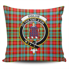Clan Ogilvie Tartan Crest Pillow Cover SH23 Clan Ogilvie Tartan Today   
