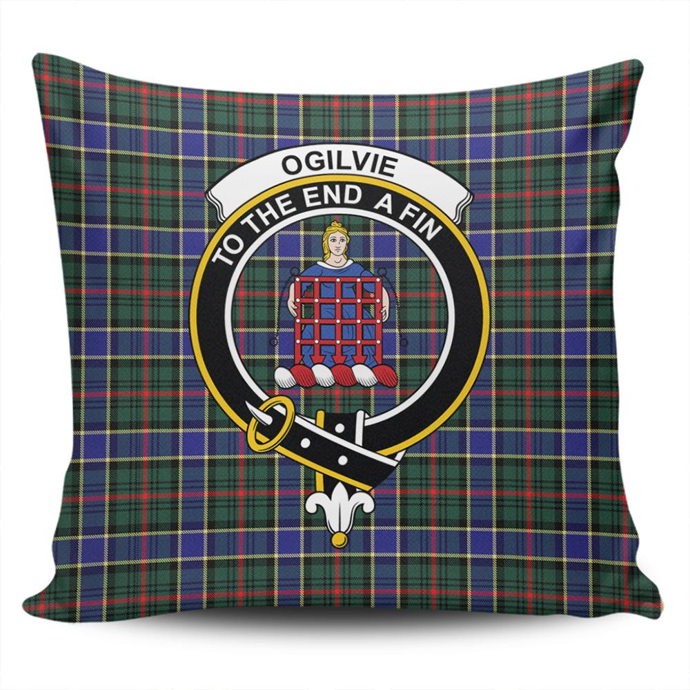 Clan Ogilvie Hunting Modern Tartan Crest Pillow Cover ZW30 Clan Ogilvie Tartan Today   