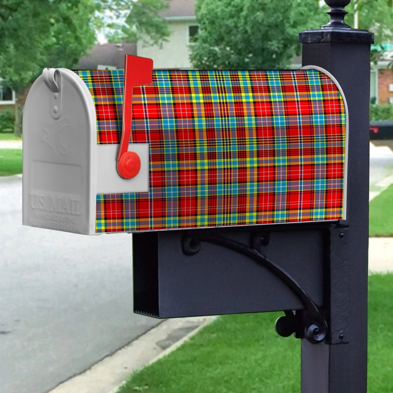 Clan Ogilvie Tartan Crest Mailbox XM38 Clan Ogilvie Tartan Today   