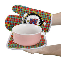 Clan Ogilvie Tartan Crest Oven Mitt And Pot Holder (2 Oven Mitts + 1 Pot Holder) CG97 Clan Ogilvie Tartan Today   