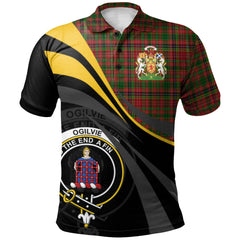 Clan Ogilvie (Ogilvy) 04 Tartan Polo Shirt - Royal Coat Of Arms Style KF80 Ogilvie (Ogilvy) 04 Tartan Tartan Polo   