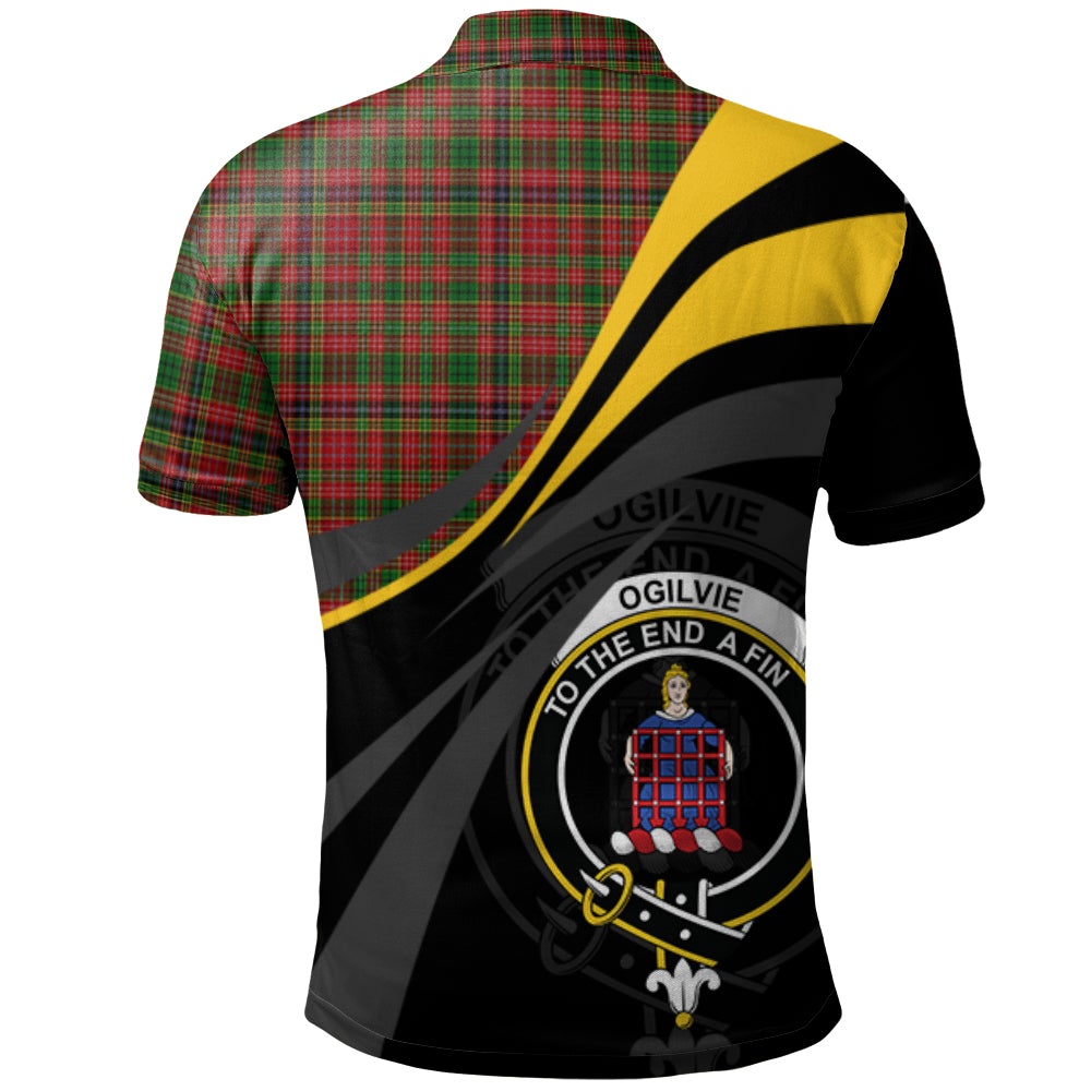 Clan Ogilvie (Ogilvy) 04 Tartan Polo Shirt - Royal Coat Of Arms Style KF80 Ogilvie (Ogilvy) 04 Tartan Tartan Polo   