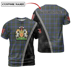 Ogilvie Hunting Modern Tartan Shirt with Scotland Coat of Arms & Custom Name XI47