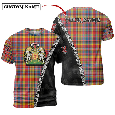 Personalized Clan Ogilvie of Airlie Ancient Tartan Shirt with Scotland Coat of Arms & Custom Name QW41