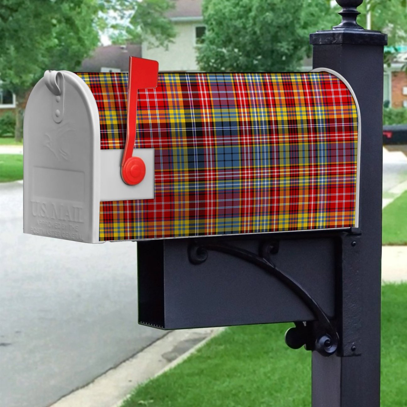 Clan Ogilvie Of Airlie Ancient Tartan Crest Mailbox MR52 Clan Ogilvie Tartan Today   