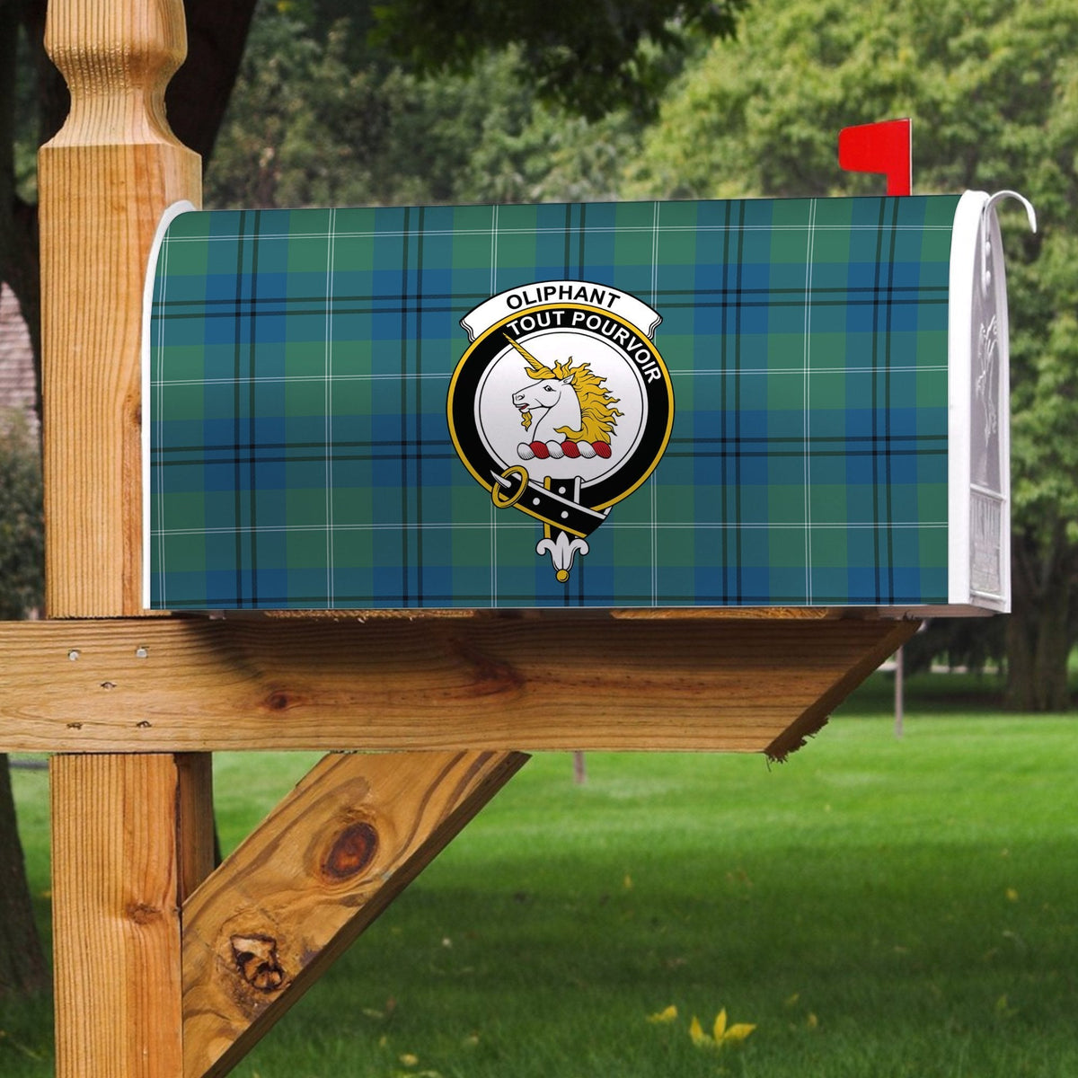 Clan Oliphant Ancient Tartan Crest Mailbox VV45 Clan Oliphant Tartan Today   