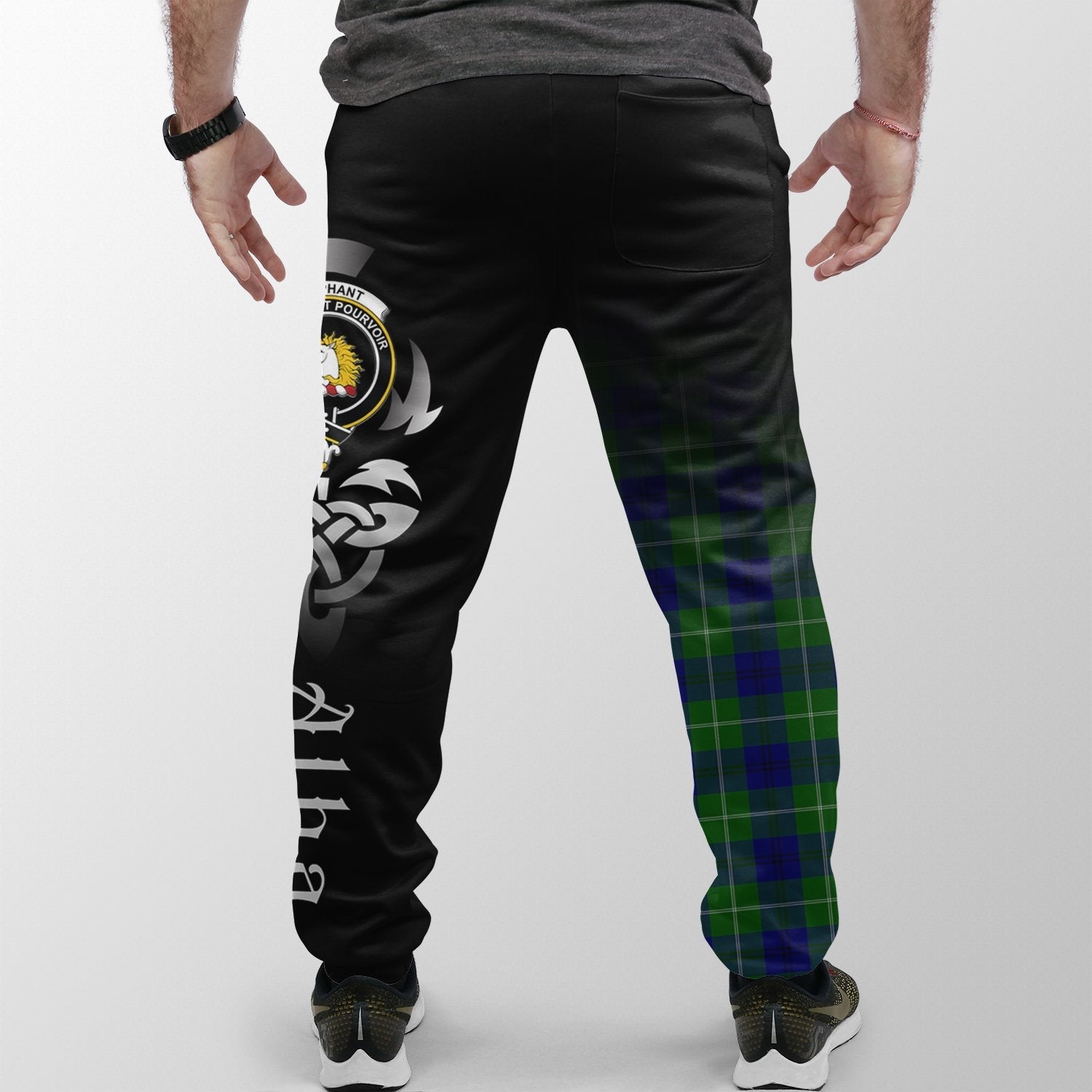 Clan Oliphant Modern Tartan Crest Jogger Sweatpants  Alba Celtic Style VS80 Clan Oliphant Tartan Today   