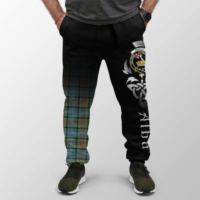 Clan Paisley District Tartan Crest Jogger Sweatpants Alba Celtic Style