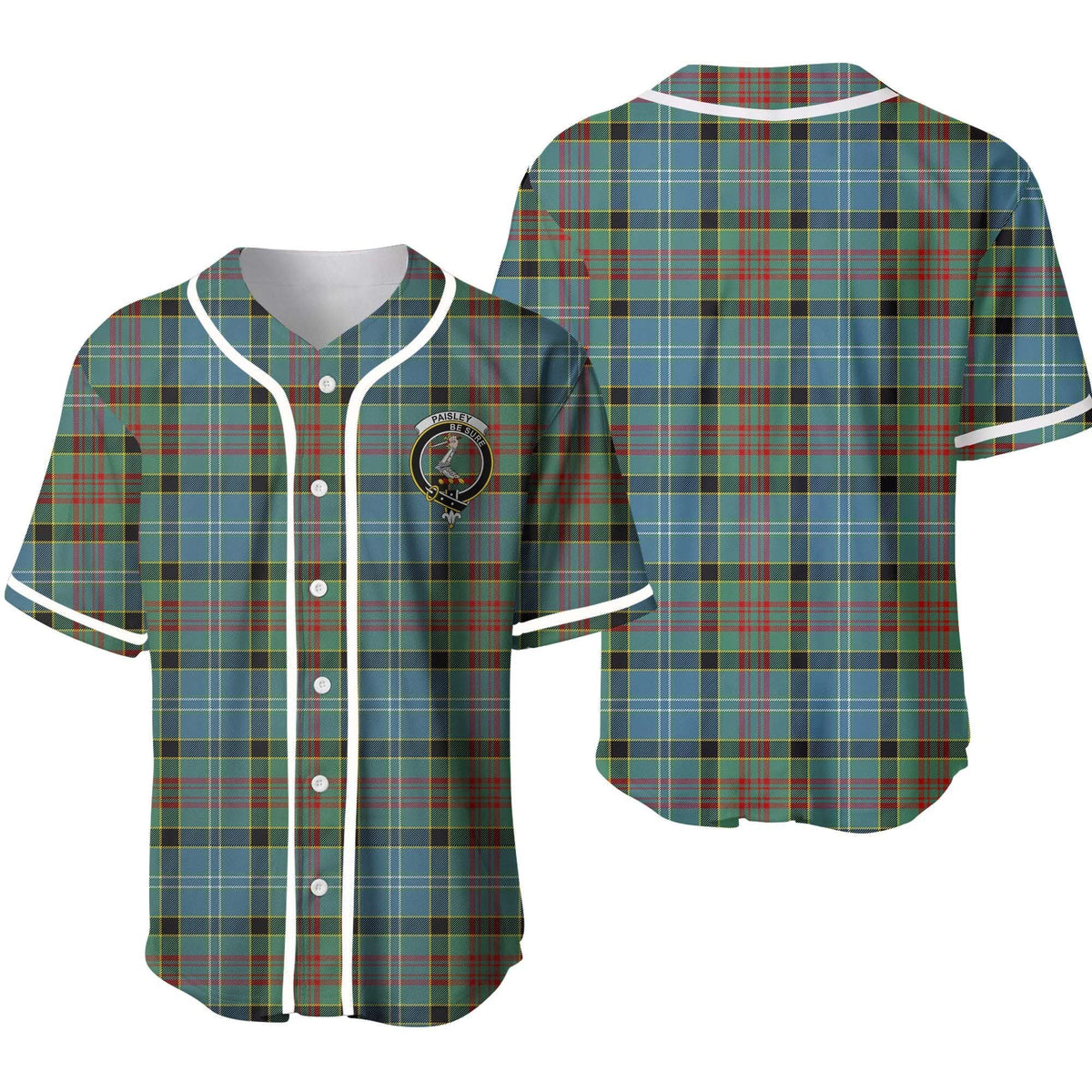Clan Paisley Tartan Unisex Baseball Jersey VT95WL67 Clan Paisley Tartan Today   