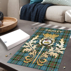 Clan Paisley Tartan Crest Thistle Jigsaw Puzzles Gift For Family IC41 Clan Paisley Tartan Today   