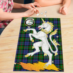 Clan Paterson Tartan Crest Unicorn Scotland Jigsaw Puzzles Gift For Family RI62 Clan Paterson Tartan Today   