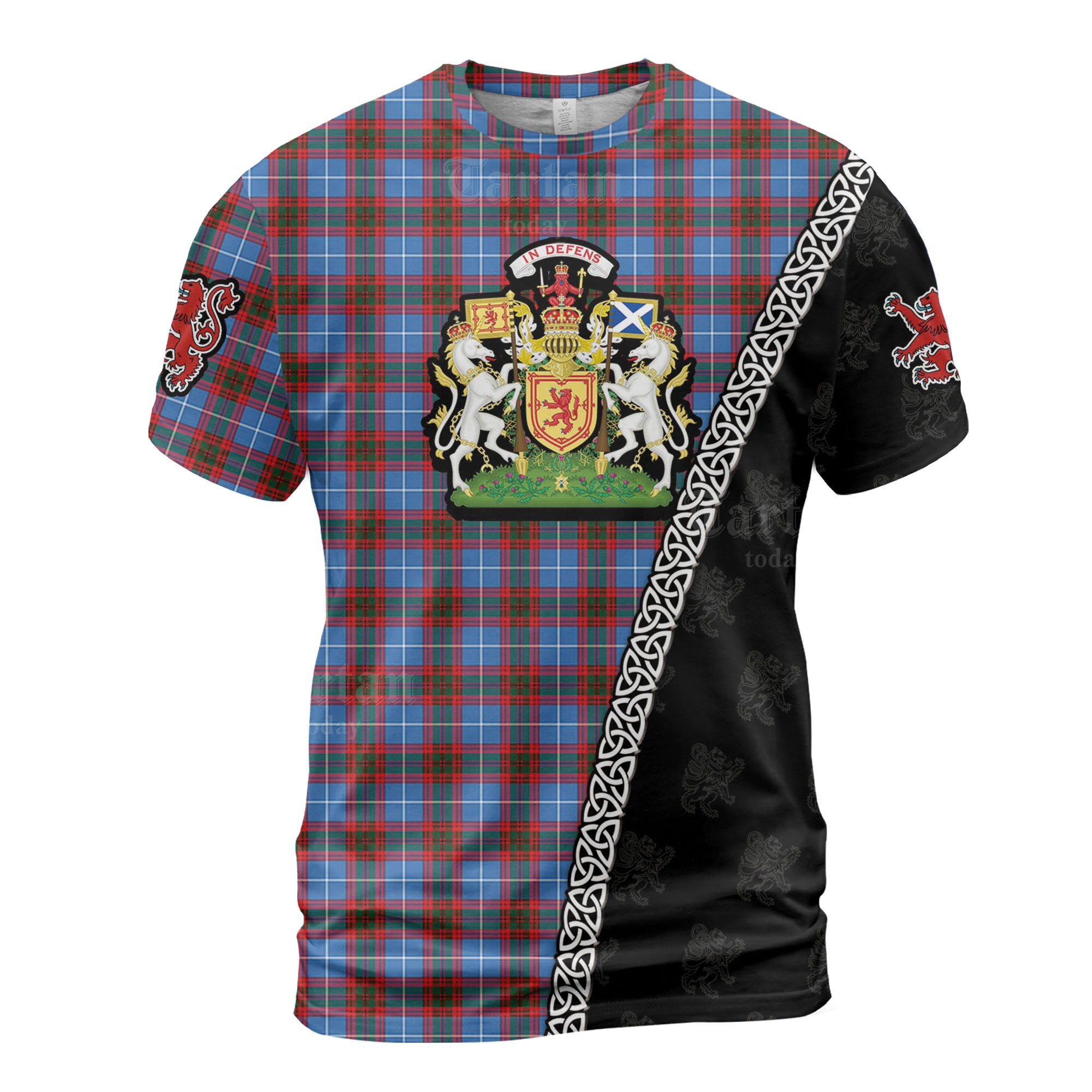 Personalized Clan Pennycook (Edinburgh) Tartan Shirt with Scotland Coat of Arms & Custom Name II22