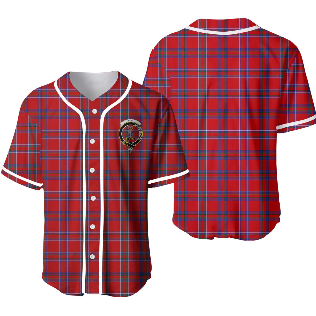 Clan Rait Tartan Unisex Baseball Jersey SE47NB63 Clan Rait (Rait Tartan) Tartan Today   
