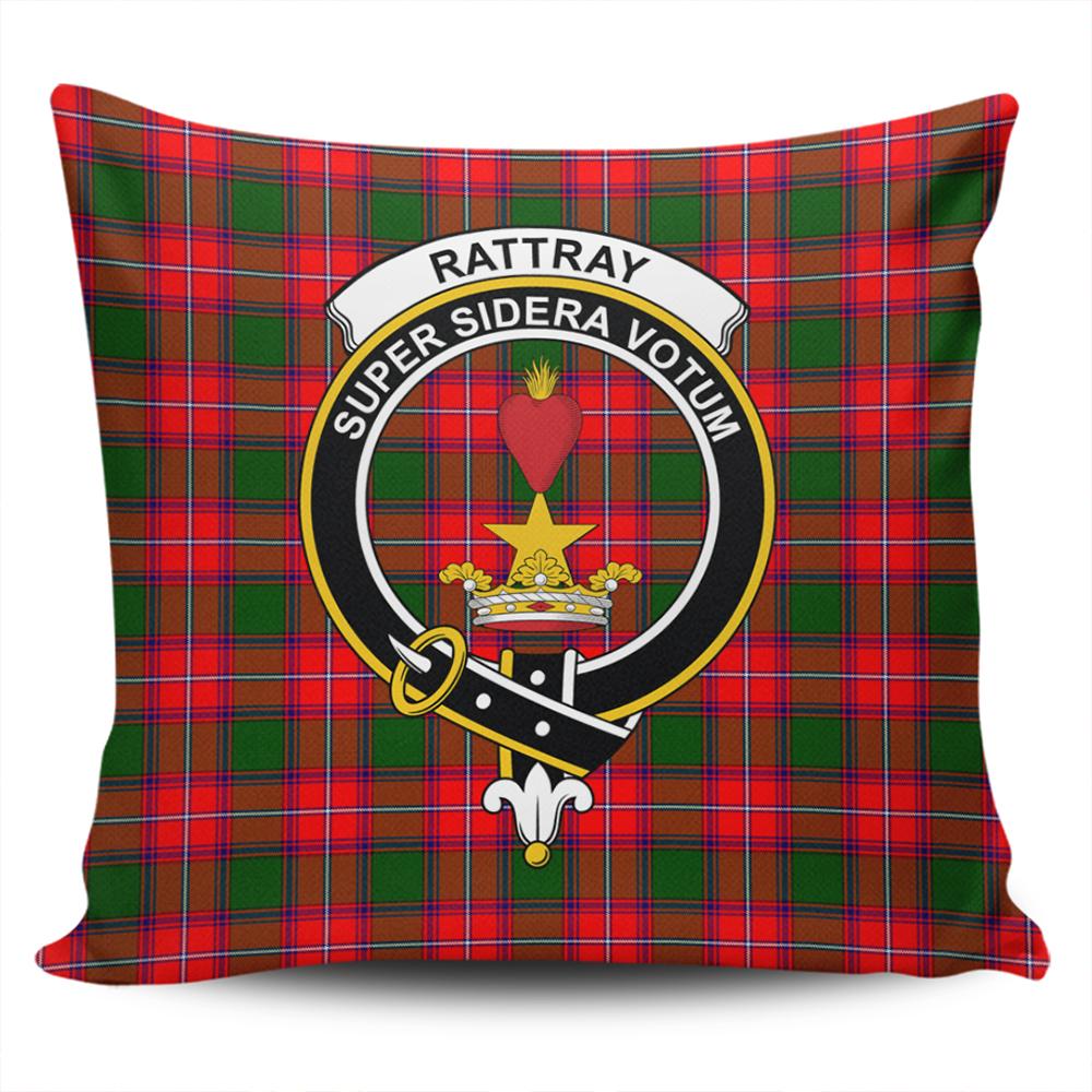 Clan Rattray Modern Tartan Crest Pillow Cover TS55 Clan Rattray Tartan Today   