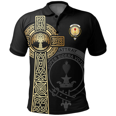 Clan Rattray Clan Unisex Polo Shirt - Celtic Tree Of Life