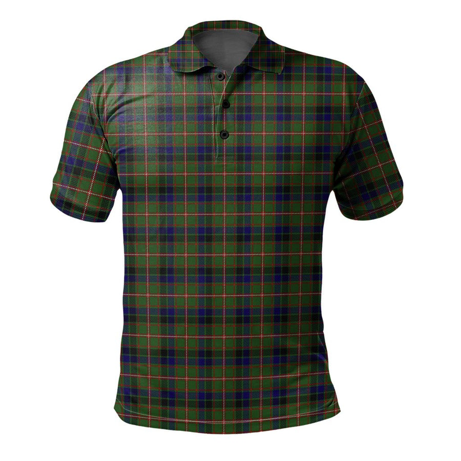 Clan Reid Green Tartan Polo Shirt PR31 Reid Green Tartan Tartan Polo   
