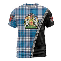 Personalized Clan Roberton Tartan Shirt with Scotland Coat of Arms & Custom Name YK27